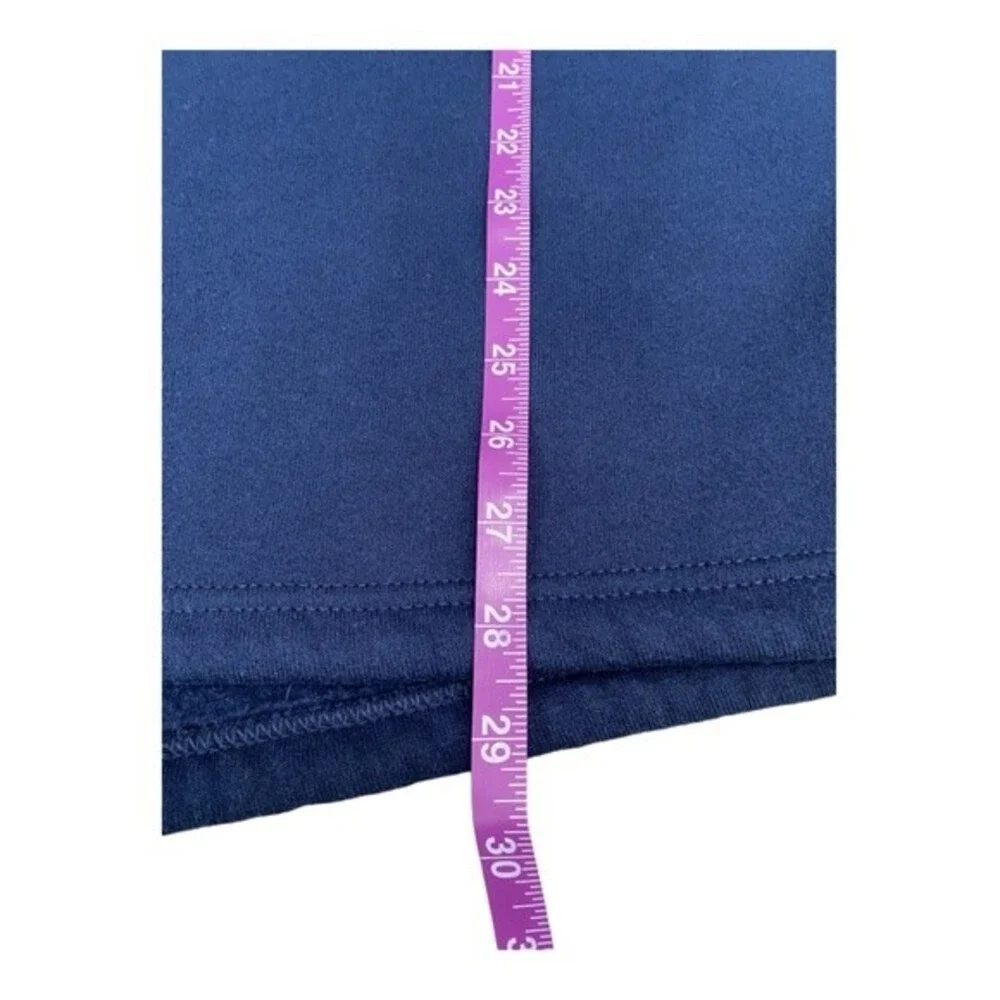 Vintage 90s Russell Athletic Navy Blue Quarter Zip Fleece Sweatshirt, Size Large